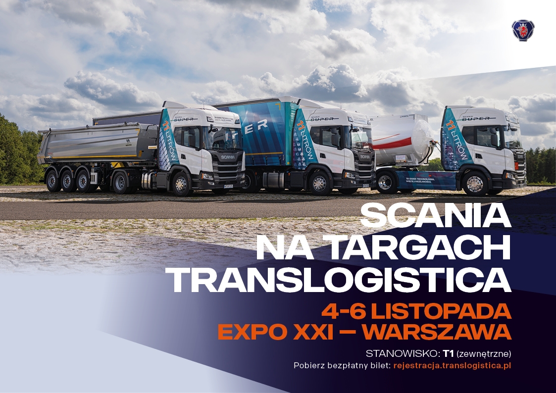 Scania Polska na targach TransLogistica Poland 2025