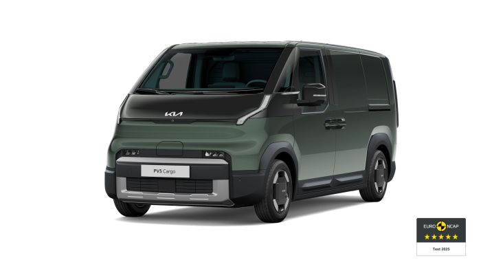 Kia PV5 Dostawcza na  pięć gwiazdek w Euro NCAP