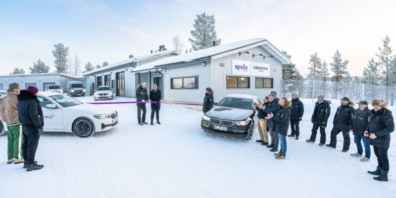 Ośrodek testów opon Apollo Tyres w Ivalo