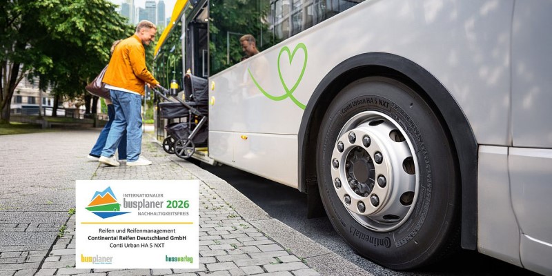„2026 International busplaner Sustainability Award” dla Conti Urban HA 5 NXT