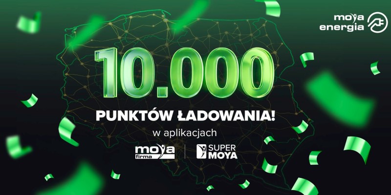 Ponad 10 tys. punktów ładowania w MOYA energia